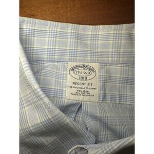 BROOKS BROTHERS Regent Non Iron Light Blue Dress Shirt 17.5 -2/3